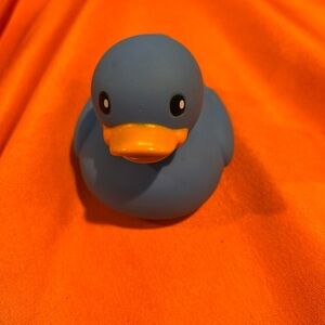 Rubber Duck Blue Decor Car Home Office Cute Ornament Squeak Mini Ducky New